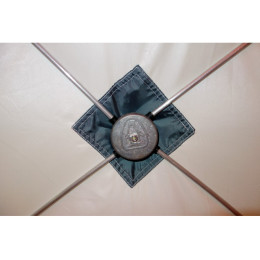 Зимняя палатка Призма Премиум (1-сл) 215*215 (бело-оранжевый)