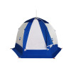 Зимняя палатка "Пингвин 2" Люкс (2-сл.) бело-синий