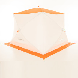 Зимняя палатка Пингвин Mr. Fisher Лонг 250 MAX Термо (3-сл) 250*225 (бело-оранжевый)