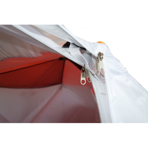 Всесезонная палатка Призма Шелтерс Премиум (2-сл) 215*215 (бело-зелёный)