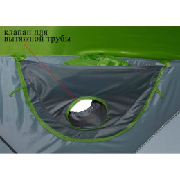 Клапан под вытяжную трубу теплообменника для палаток серии Лотос Куб