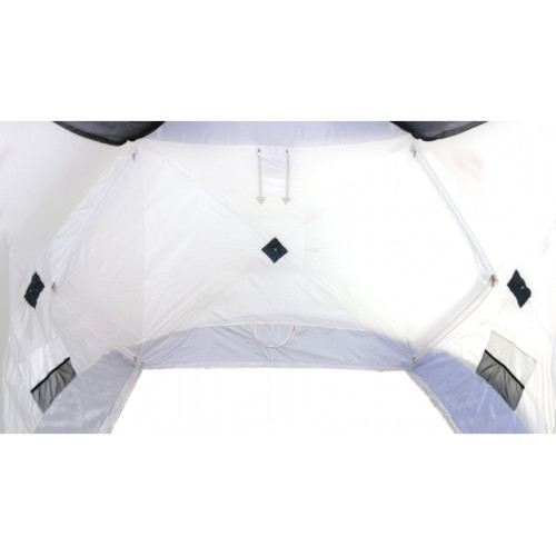 Всесезонная палатка Призма Шелтерс Big Twin (2-сл) 430*215 (бело-синий)