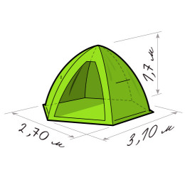 Зимняя палатка Лотос 4 Оранж (310х270/170 см)