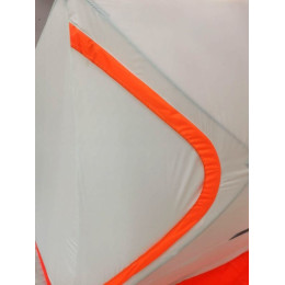 Зимняя палатка Пингвин Mr. Fisher 230 SТ ТЕРМО (3-сл, термостежка) с юбкой 230*230/205 (бело-оранжевый) + чехол