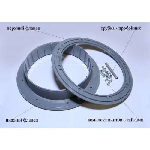 Фланец для отверстия под лунку «Лотос 200» с бортиком