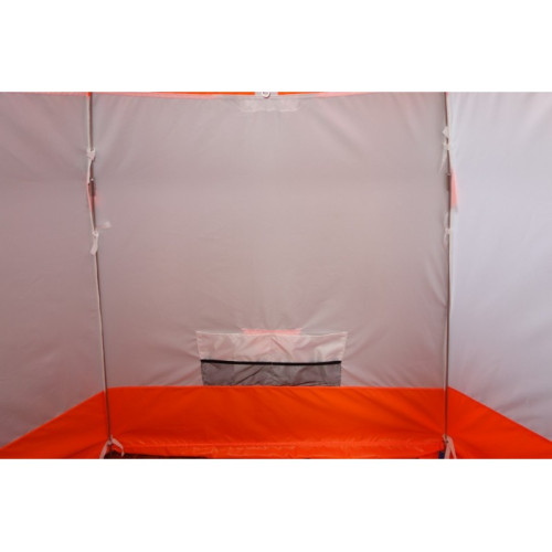 Зимняя палатка "Пингвин 3" Люкс (1-сл.) бело-оранжевый