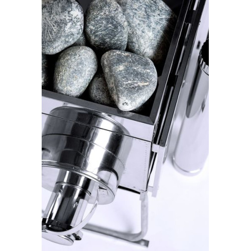 Печь "Инвент" экономка большая 500x300x300 (нерж.сталь 0.8 мм) со стационарными экранами + короб для камней в сумке