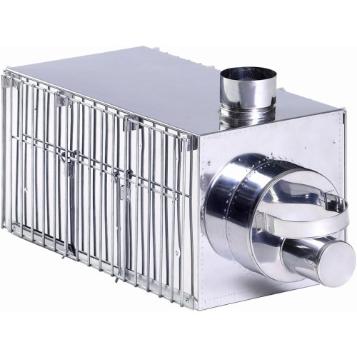 Печь “Экономка” средняя 250x250x500 (нерж.сталь 0.8 мм) в сумке с решетками