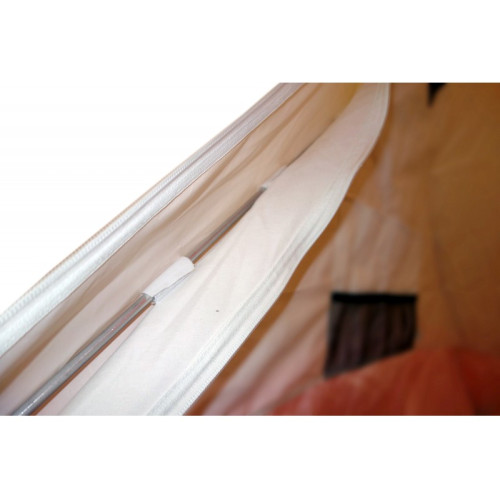 Зимняя палатка Призма Премиум (2-сл) 215*215 (бело-оранжевый)