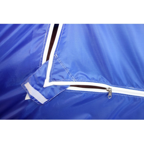 Зимняя палатка "Пингвин Зонт 3 с дышащим верхом" Люкс (1-сл.) бело-синий