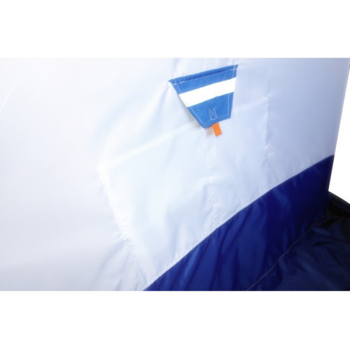 Зимняя палатка "Пингвин Зонт 3 с дышащим верхом" Люкс (1-сл.) бело-синий