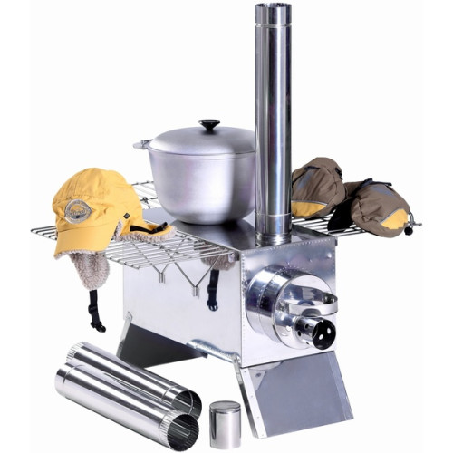 Печь “Экономка” средняя 250x250x500 (нерж.сталь 0.8 мм) в сумке с решетками