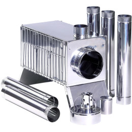 Печь “Экономка” средняя 250x250x500 (нерж.сталь 0.8 мм) в сумке с решетками