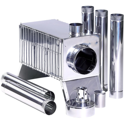 Печь “Экономка” средняя 250x250x500 (нерж.сталь 0.8 мм) в сумке с решетками