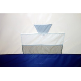 Зимняя палатка "Пингвин Зонт 3 с дышащим верхом" Люкс (1-сл.) бело-синий