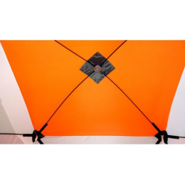 Зимняя палатка Пингвин Mr. Fisher 170 SТ (2-сл) с юбкой 170*170 (бело-оранжевый) + чехол