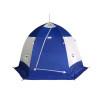 Зимняя палатка "Пингвин Зонт 4" Люкс (1-сл.) бело-синий