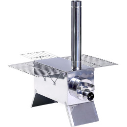 Печь “Экономка” большая 300x300x500 (нерж.сталь 0.8 мм) в сумке с решетками