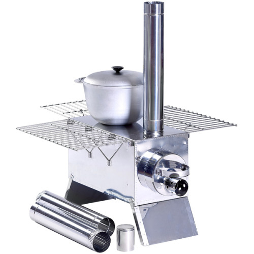 Печь “Экономка” большая 300x300x500 (нерж.сталь 0.8 мм) в сумке с решетками