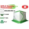 Зимняя палатка Медведь Куб 3 (2.0*2.0/1.9m) утеплённая (3-сл)