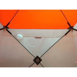 Зимняя палатка Пингвин Mr. Fisher 170 SТ (2-сл) с юбкой 170*170 (бело-оранжевый) + чехол