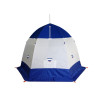 Зимняя палатка "Пингвин Зонт 4" Люкс (1-сл.) бело-синий