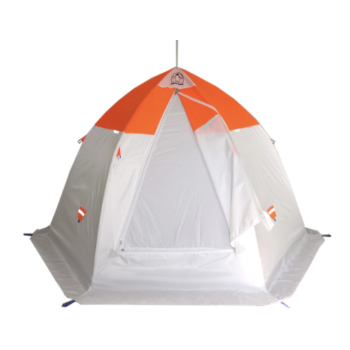 Зимняя палатка "Пингвин Зонт 3.5" Люкс (2-сл.) бело-оранжевый