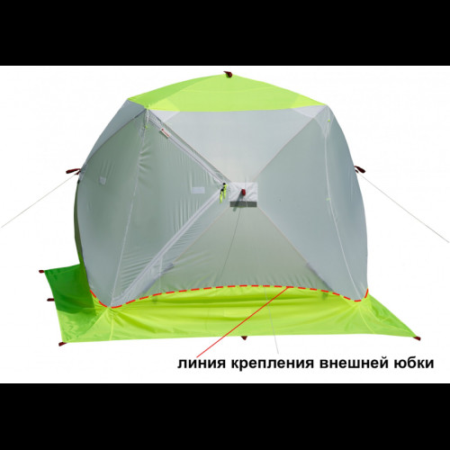 Зимняя палатка Лотос Куб 3 Классик ЭКО (210х210/180 см)