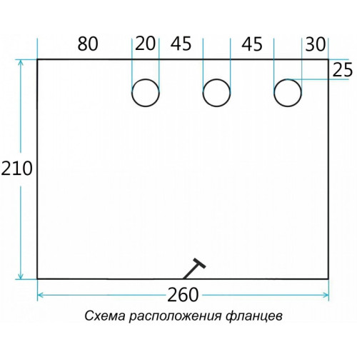 Дно гидро-термоизоляционное Лотос Куб 4 (260х210) с фланцами