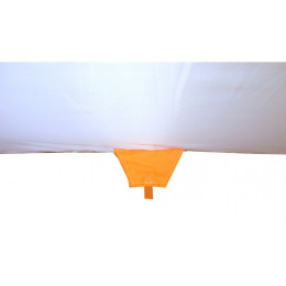 Зимняя палатка Пингвин Mr. Fisher 200 (2-сл) вшитый пол на липучке 200*200 (бело-оранжевый) + чехол