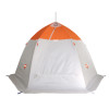 Зимняя палатка "Пингвин Зонт 3.5" Люкс (2-сл.) бело-оранжевый