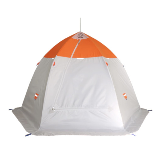 Зимняя палатка "Пингвин Зонт 3.5" Люкс (2-сл.) бело-оранжевый