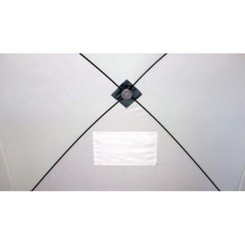 Зимняя палатка Пингвин Mr. Fisher 200 (2-сл) вшитый пол на липучке 200*200 (бело-оранжевый) + чехол