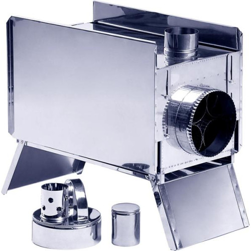 Печь Экономка “Инвент” малая 330x230x230 (нерж.сталь 0.8 мм) с регулирующими экранами в сумке