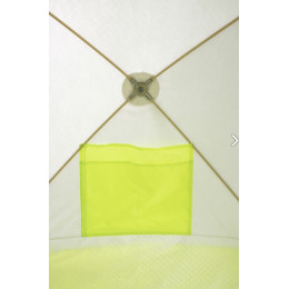 Зимняя палатка Медведь Куб 3 Люкс (2.1*2.1/1.9m) утеплённая (3-сл)