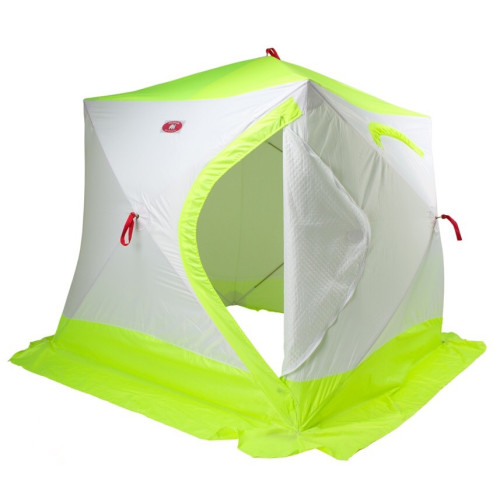 Зимняя палатка Медведь Куб 3 Люкс (2.1*2.1/1.9m) утеплённая (3-сл)