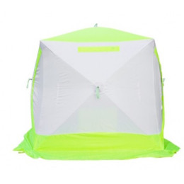 Зимняя палатка Медведь Куб 3 Люкс (2.1*2.1/1.9m) утеплённая (3-сл)