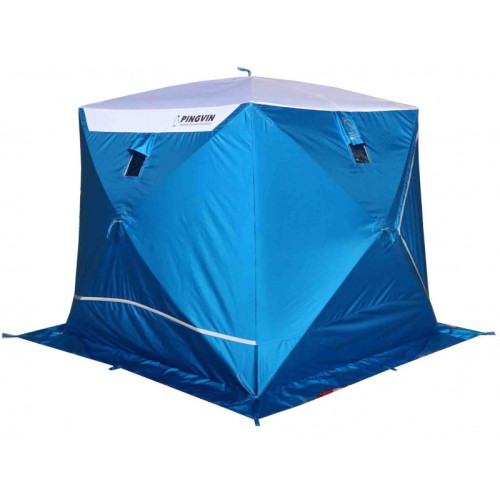 Зимняя палатка Призма Премиум STRONG (1-сл) 225*215 (бело-оранжевая)