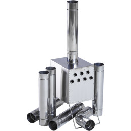 Теплообменник для палатки “Вектор” 225x170x275 (нерж.сталь) в сумке