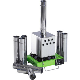 Теплообменник для палатки “Вектор” 225x170x275 (нерж.сталь) в сумке