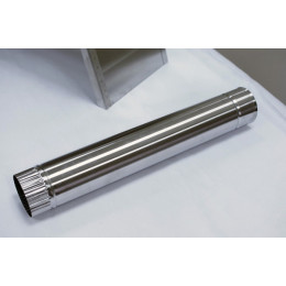 Сегмент трубы прямой L-500 мм. (нерж.)