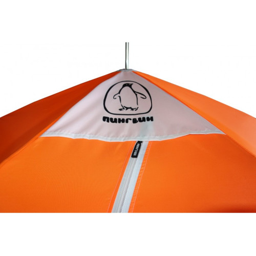 Зимняя палатка "Пингвин Зонт 4" Люкс (1-сл.) бело-оранжевый