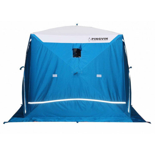 Зимняя палатка Призма Премиум STRONG (1-сл) 225*215 (бело-оранжевая)