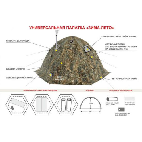 Палатка Берег Зима-лето