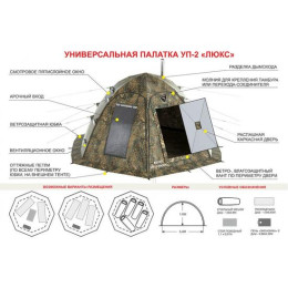 Палатка-шатер Берег УП-2 ЛЮКС