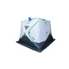 Палатка зимняя трехслойная Bison Prime Extra Куб (2.40х2.40х2.10м) бело-зелёная