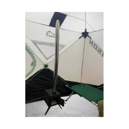 Палатка зимняя Bison Moon шестигранник (3.50х2.00х2.20м) бело-зелёная