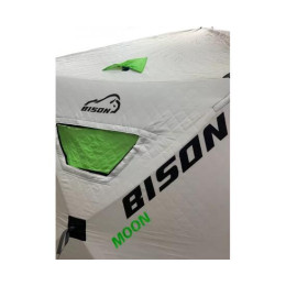 Палатка зимняя Bison Moon шестигранник (3.50х2.00х2.20м) бело-зелёная