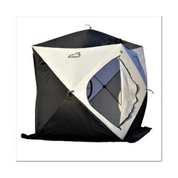 Палатка рыболовная Bison Legend 2 трехслойная (Куб 200см*200см*210см), бело/черная
