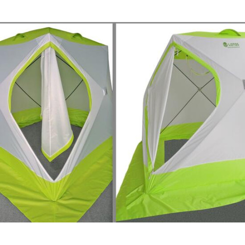 Утепленная палатка Лотос Куб 3 Классик С9Т (Оранжевый)